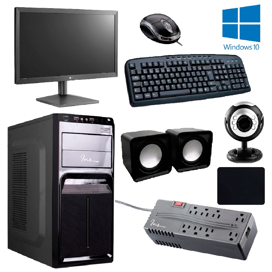 Pc Intel Core i7-9700 / SSD 250GB / 8GB Ram DDR4 / Monitor 19.5 / Teclado / Mouse / Parlantes / Cámara web / Regulador